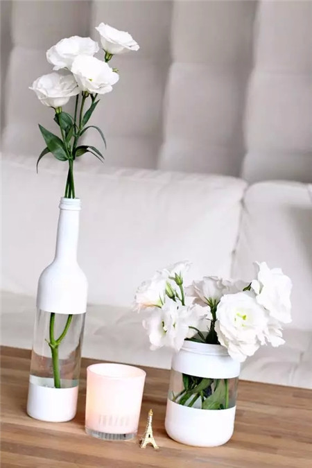 美丽瓶子做花盆 美丽瓶子做花盆