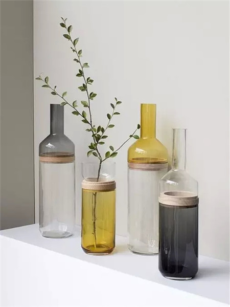 酒瓶拼接色花盆 酒瓶拼接色花盆